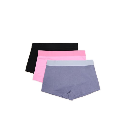 Cropp - 3 pack basic bokserek - wielobarwny ze sklepu Cropp w kategorii Majtki damskie - zdjęcie 176578496