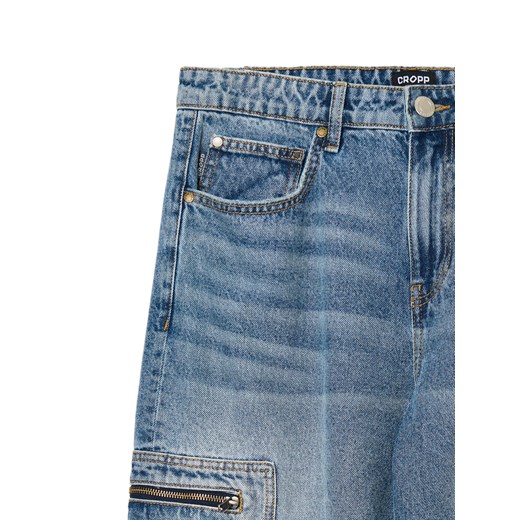 Cropp - Niebieskie jeansy baggy balloon - niebieski Cropp 30/34 Cropp