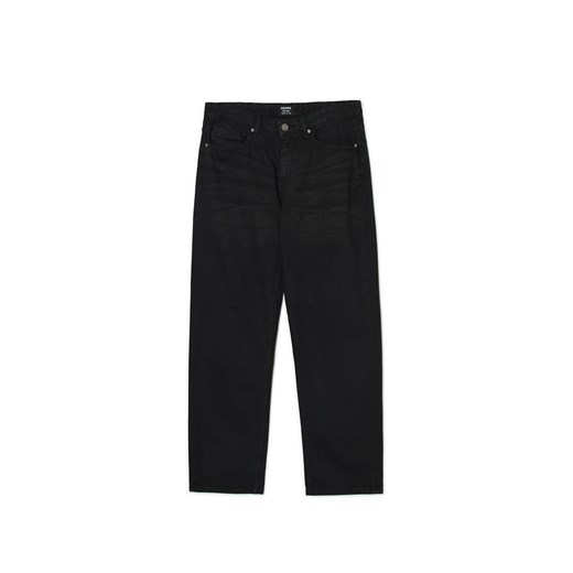 Cropp - Czarne jeansy relaxed fit - czarny Cropp 34/34 Cropp