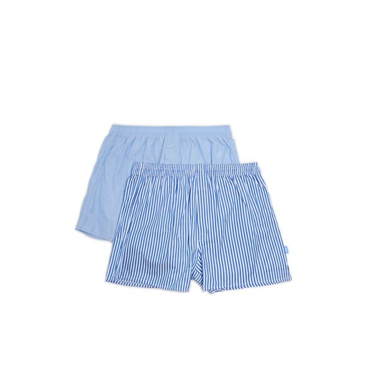 Cropp - 2 pack niebieskich bokserek - niebieski Cropp L Cropp