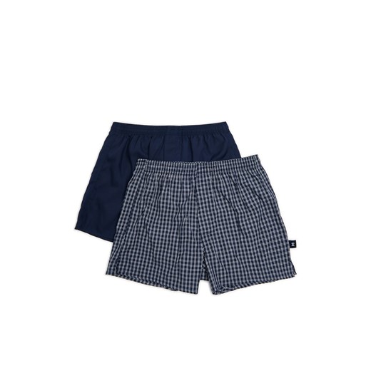 Cropp - 2 pack granatowych bokserek - granatowy ze sklepu Cropp w kategorii Majtki męskie - zdjęcie 176579189