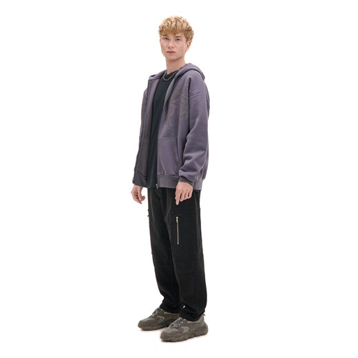 Cropp - Rozpinana bluza z aplikacją - zielony Cropp S Cropp