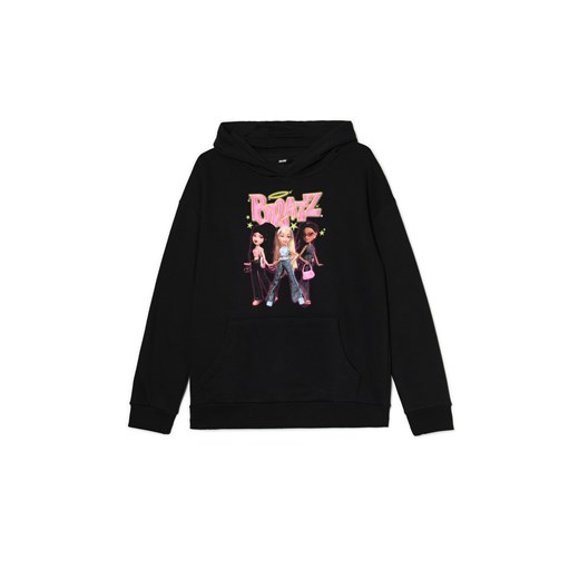 Cropp - Czarna bluza z kapturem Bratz - czarny Cropp XL Cropp