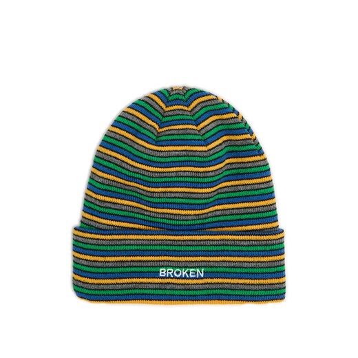 Cropp - Czapka beanie w paski - zielony Cropp Uniwersalny Cropp