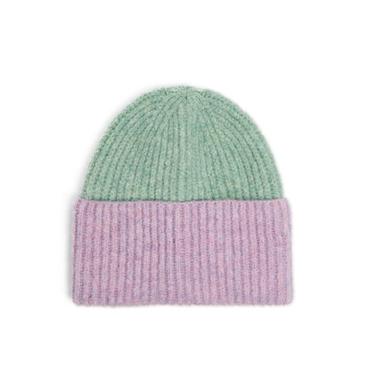 Cropp - Dwukolorowa czapka beanie - wielobarwny Cropp Uniwersalny Cropp
