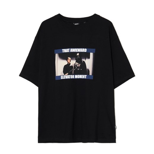 Cropp - Czarny T-shirt z motywem Star Wars - czarny Cropp XS Cropp