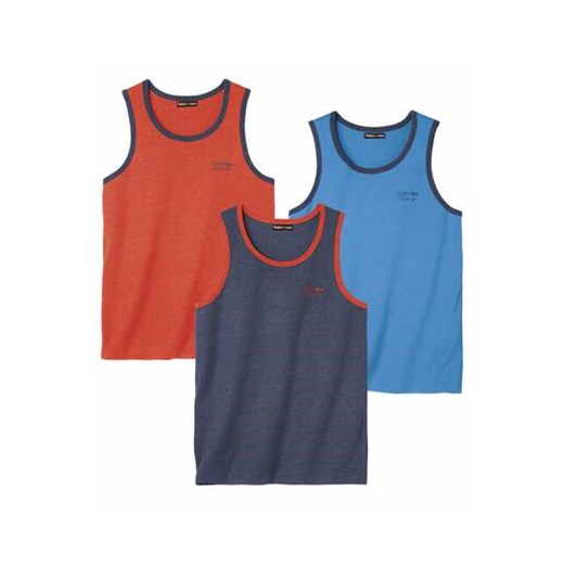Zestaw 3 koszulek bez rękawów Outdoor ze sklepu Atlas For Men w kategorii T-shirty męskie - zdjęcie 176581515