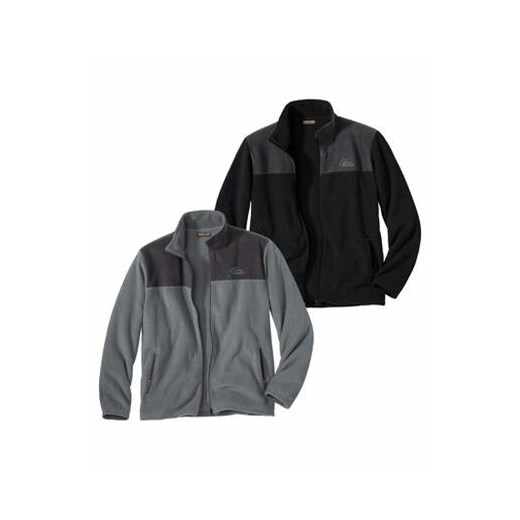 Zestaw 2 polarowych bluz Exploration ze sklepu Atlas For Men w kategorii Bluzy męskie - zdjęcie 176581516