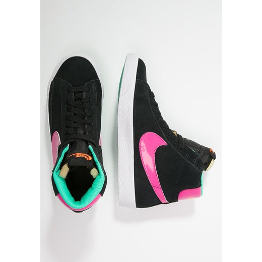 Nike Sportswear BLAZER MID VINTAGE Tenisówki i Trampki wysokie black/hot pink/total orange/mint zalando  ocieplane