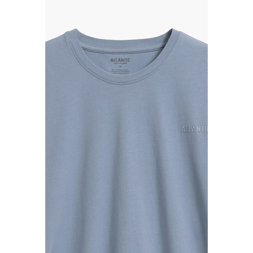 Atlantic bawełniana piżama męska NMP-372-DENJ_CZA, Kolor denim-czarny, Rozmiar M Primodo