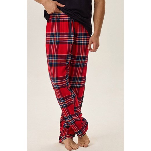 Esotiq świąteczna piżama męska Jolina 42101-59X, Kolor granatowo-czerwony, Esotiq S Primodo