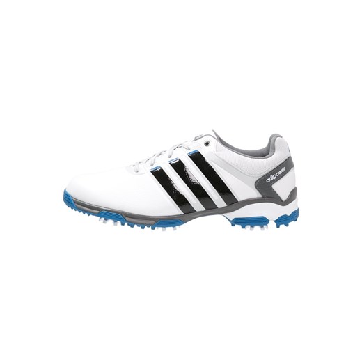 adidas Golf ADIPOWER TR Obuwie do golfa white /core black /bahia blue zalando  ocieplane