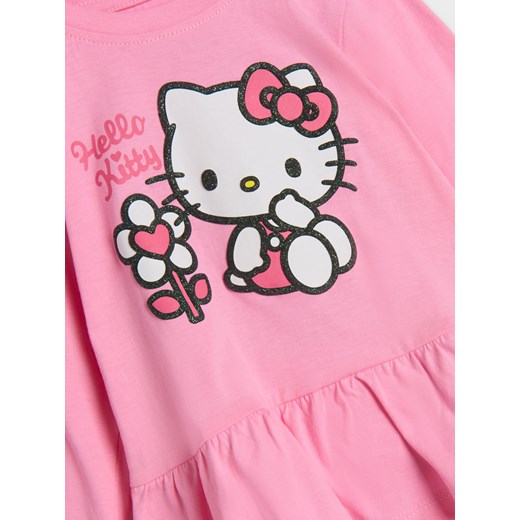 Sinsay - Koszulka z długimi rękawami Hello Kitty - begonia Sinsay 74 Sinsay
