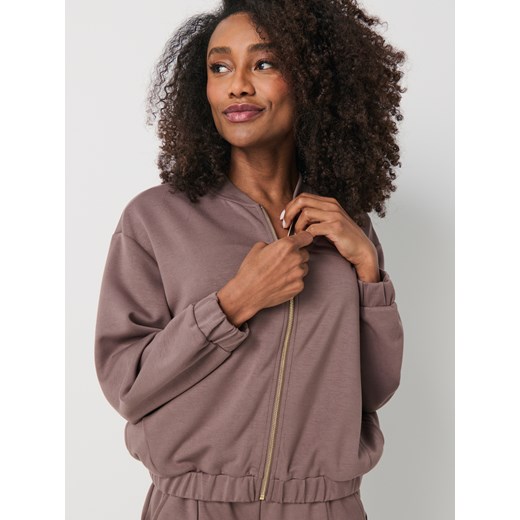Sinsay - Bluza bomber - brązowy Sinsay XL Sinsay