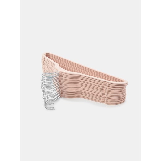 Sinsay - Welurowe wieszaki 20 pack - różowy Sinsay One Size Sinsay