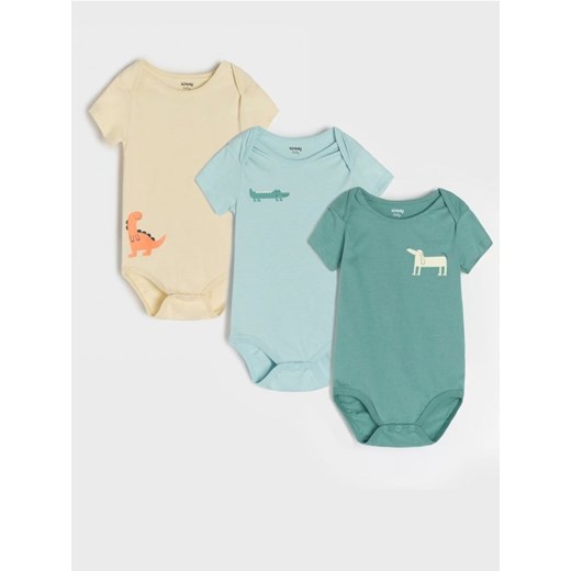 Sinsay - Body 3 pack - kremowy Sinsay 62 Sinsay