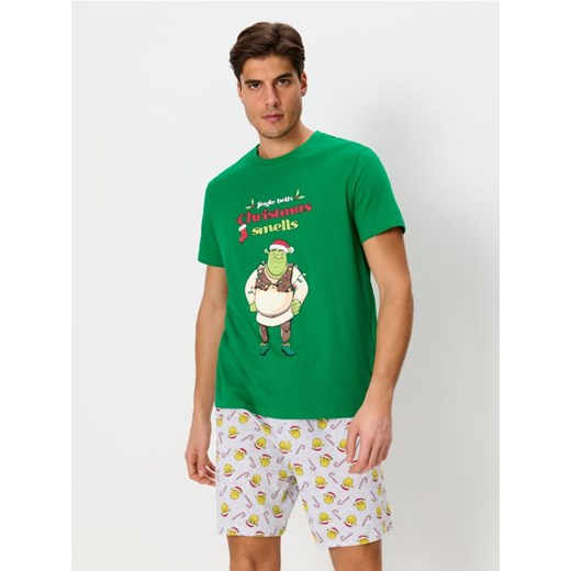 Sinsay - Piżama dwuczęściowa Shrek - zielony ze sklepu Sinsay w kategorii Piżamy męskie - zdjęcie 176593328