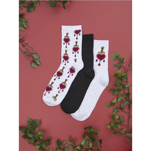 Sinsay - Skarpetki 3 pack - wielobarwny ze sklepu Sinsay w kategorii Skarpetki męskie - zdjęcie 176593597