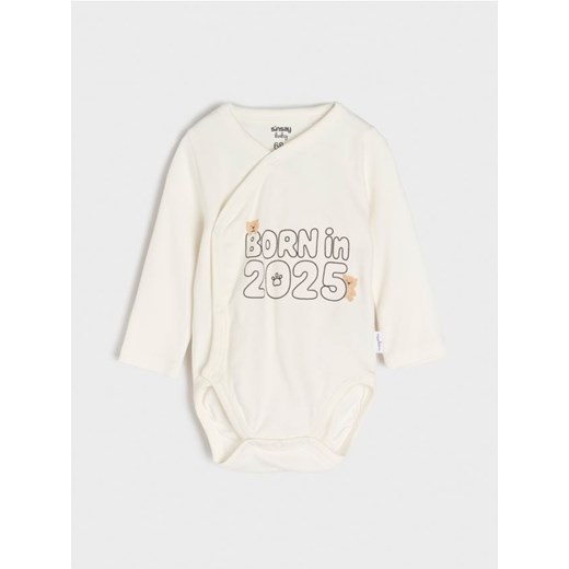 Sinsay - Body - kremowy ze sklepu Sinsay w kategorii Body niemowlęce - zdjęcie 176594775