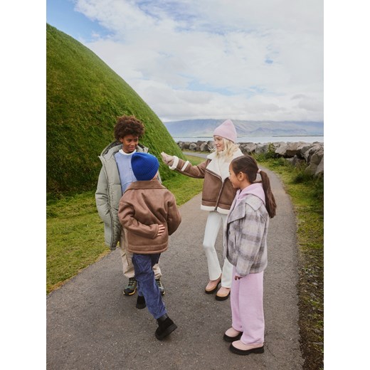 Reserved - Dzianinowe spodnie - różowy Reserved 146 (10 lat) Reserved