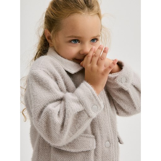 Reserved - Kurtka typu shacket - jasnoszary ze sklepu Reserved w kategorii Kurtki dziewczęce - zdjęcie 176596578