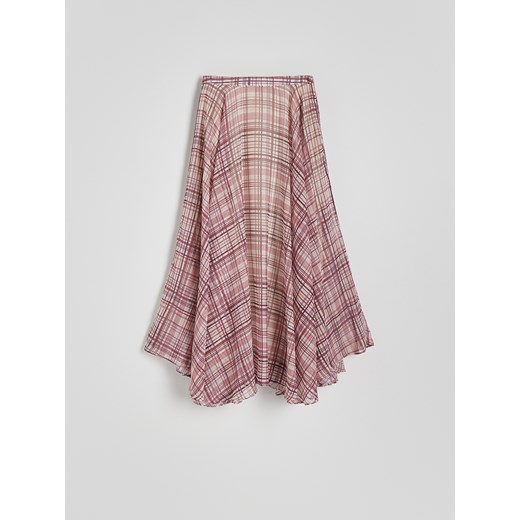 Reserved - Spódnica maxi w kratę - wielobarwny Reserved M Reserved