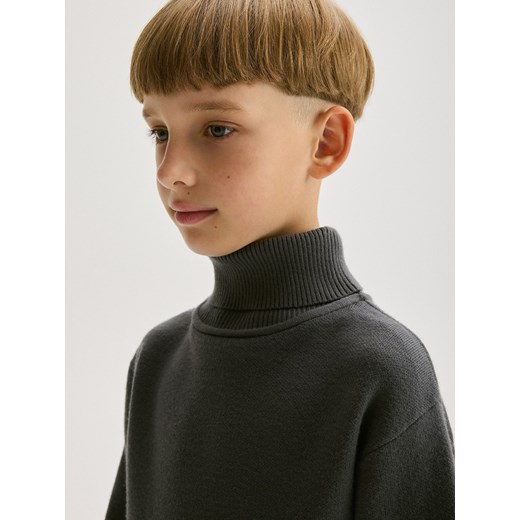 Reserved - Sweter z wiskozą - ciemnoszary ze sklepu Reserved w kategorii Swetry chłopięce - zdjęcie 176600136