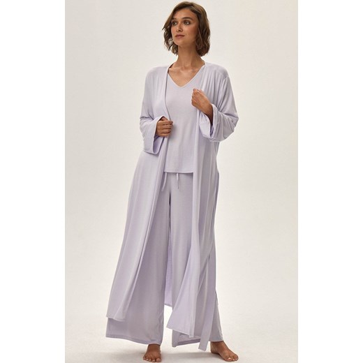 Esotiq szlafrok damski długi Juliette 42063-09X, Kolor szary, Rozmiar L/XL, Esotiq M Intymna