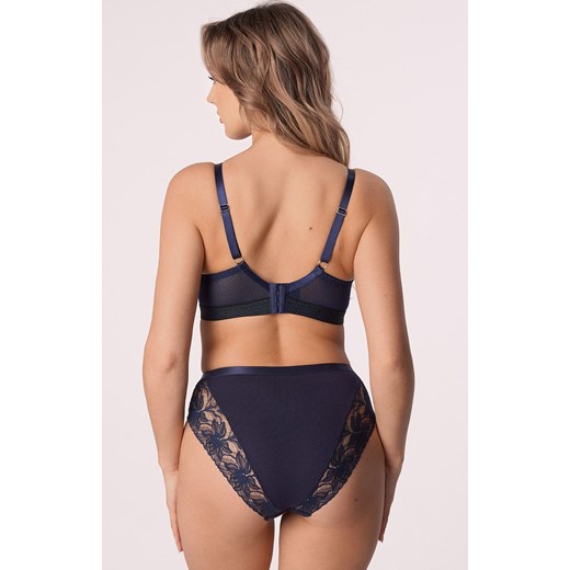 Granatowe figi damskie Simone, Kolor granatowy, Rozmiar S, Mefemi ze sklepu Intymna w kategorii Majtki damskie - zdjęcie 176603137