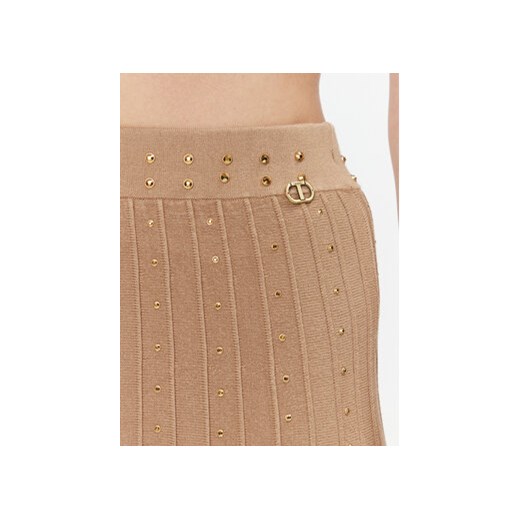 TWINSET Spódnica trapezowa 232TT3172 Brązowy Regular Fit Twinset S MODIVO