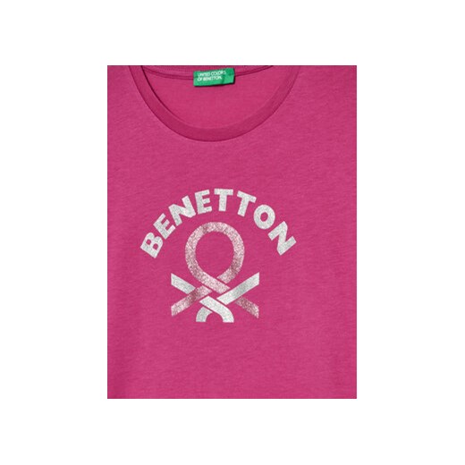 United Colors Of Benetton T-Shirt 3I1XC10JQ Różowy Regular Fit United Colors Of Benetton 168 MODIVO