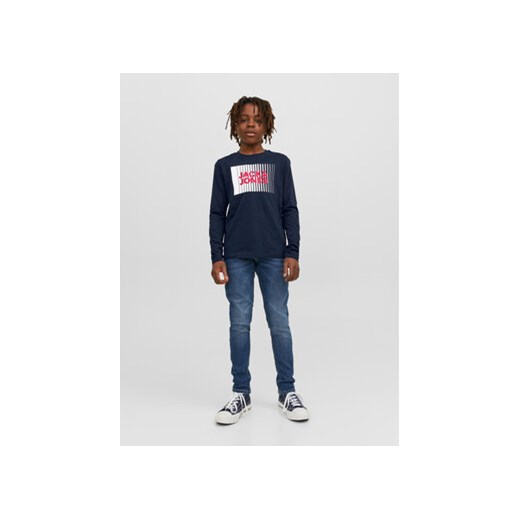 Jack&Jones Junior Bluzka 12244209 Granatowy Regular Fit Jack&jones Junior 164 MODIVO