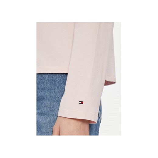 Tommy Hilfiger Bluzka Mini Corp Logo WW0WW39784 Różowy Relaxed Fit Tommy Hilfiger XS MODIVO