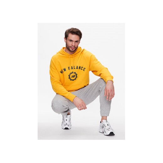 New Balance Bluza Dukserica Sport Seasonal French Terry MT31901 Żółty Relaxed New Balance XXL MODIVO