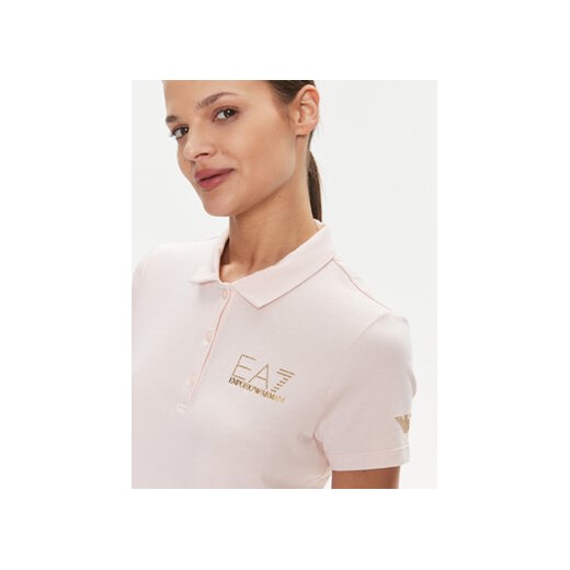 EA7 Emporio Armani Polo 3DTF02 TJDQZ 1422 Różowy Regular Fit XS MODIVO