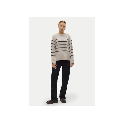 Vero Moda Sweter Flawless 10320487 Beżowy Loose Fit Vero Moda M MODIVO
