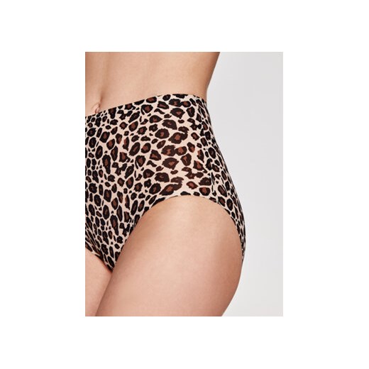 Chantelle Figi klasyczne z wysokim stanem Softstretch C11D70 Brązowy Chantelle one size MODIVO