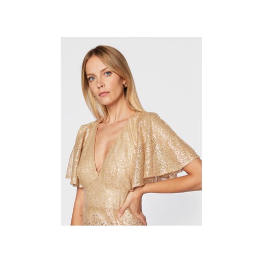 Ted Baker Sukienka koktajlowa Glizee 261790 Złoty Regular Fit Ted Baker 1 MODIVO