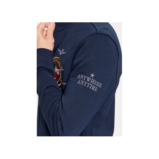 Aeronautica Militare Bluza 232FE1802F511 Granatowy Regular Fit Aeronautica Militare S MODIVO