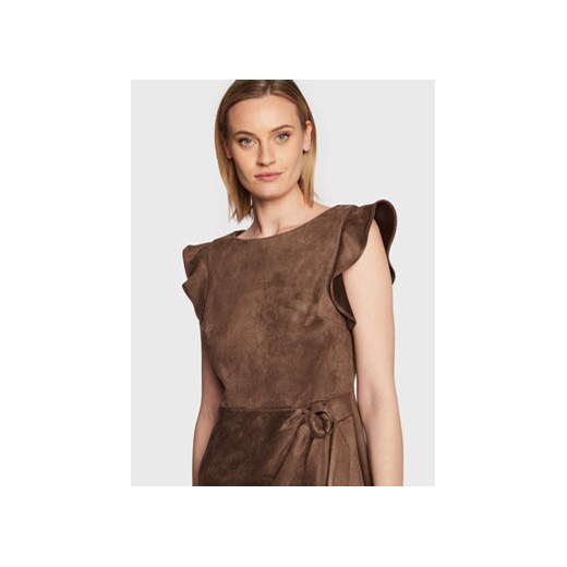 DKNY Sukienka codzienna DD2G1604 Brązowy Regular Fit 40 MODIVO