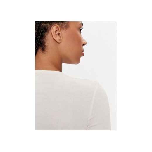 Tommy Jeans Bluzka Essential DW0DW17387 Écru Slim Fit Tommy Jeans L MODIVO