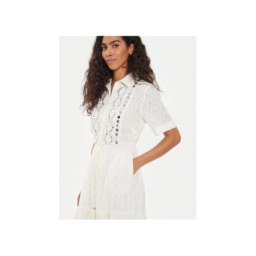LOLA CASADEMUNT Sukienka letnia LS2416074 Écru Regular Fit Lola Casademunt S MODIVO