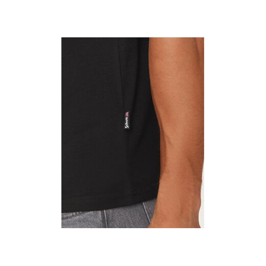 SCHOTT N.Y.C. T-Shirt TSLOGO Czarny Regular Fit Schott N.y.c. M MODIVO