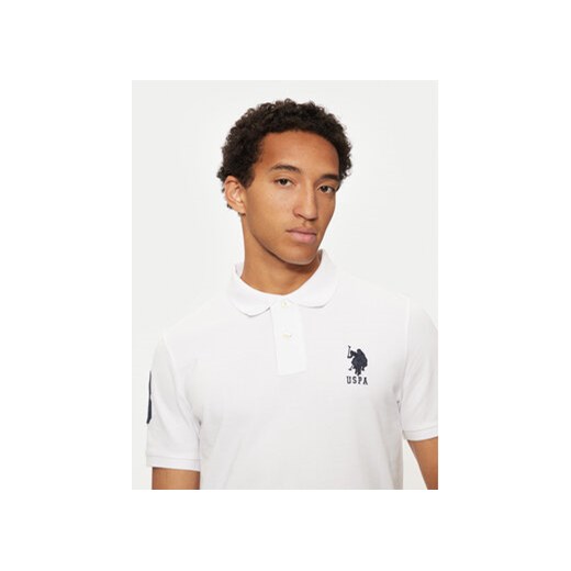U.S. Polo Assn. Polo MUP3313 Biały Regular Fit M MODIVO