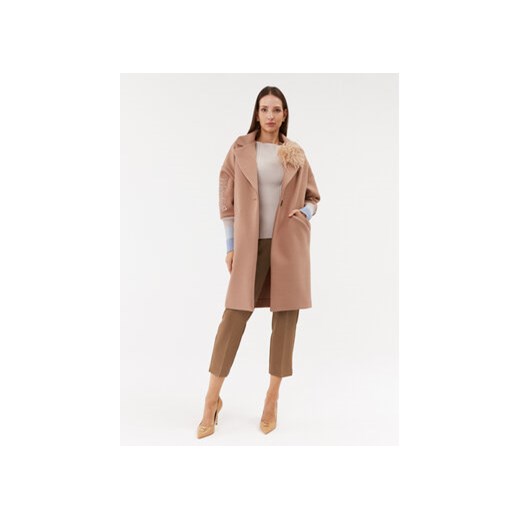 Maryley Spodnie materiałowe 23IB616/41AL Brązowy Regular Fit Maryley S MODIVO