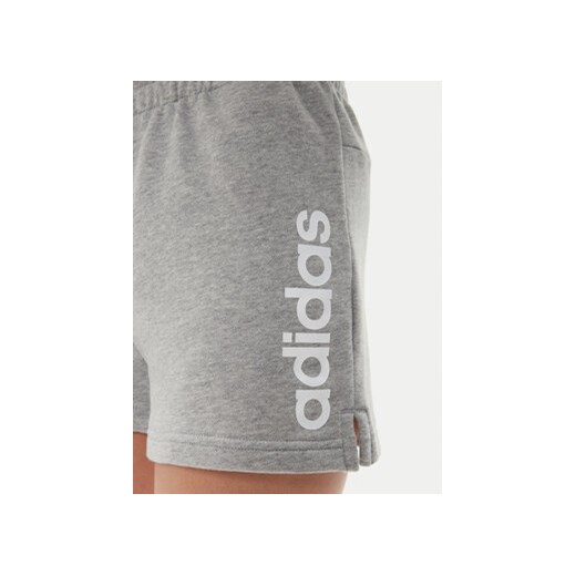 adidas Szorty sportowe Essentials Linear French Terry Shorts IC4443 Szary Slim XS MODIVO