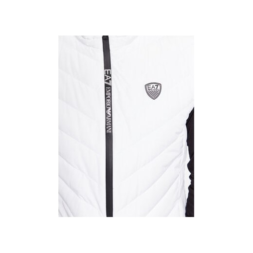 EA7 Emporio Armani Kamizelka 8NPQ02 PNE1Z 1100 Biały Regular Fit S MODIVO