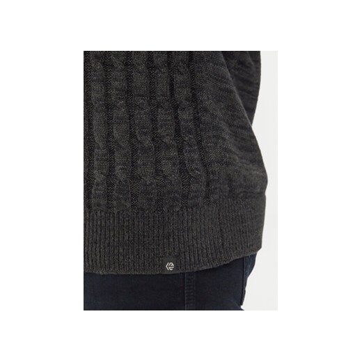 INDICODE Sweter Rufus 35-026 Szary Regular Fit L MODIVO