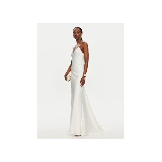 YAS Sukienka wieczorowa Dottea 26031922 Biały Slim Fit Yas XL MODIVO