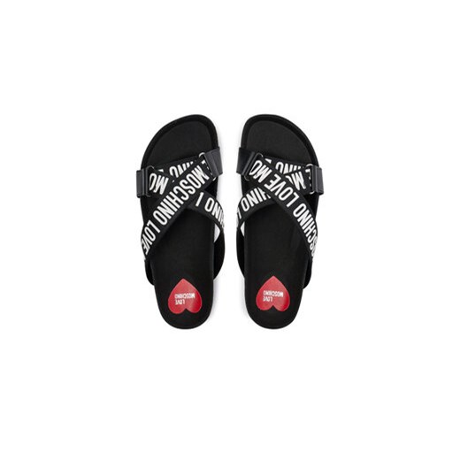 LOVE MOSCHINO Klapki JA28263G0IIX100A Czarny Love Moschino 35 MODIVO